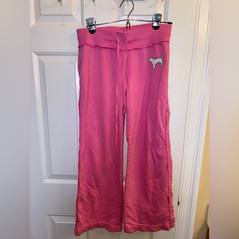 Victoria’s Secret PINK Sweatpants with Drawstring & Flared Bottom, Size XS
